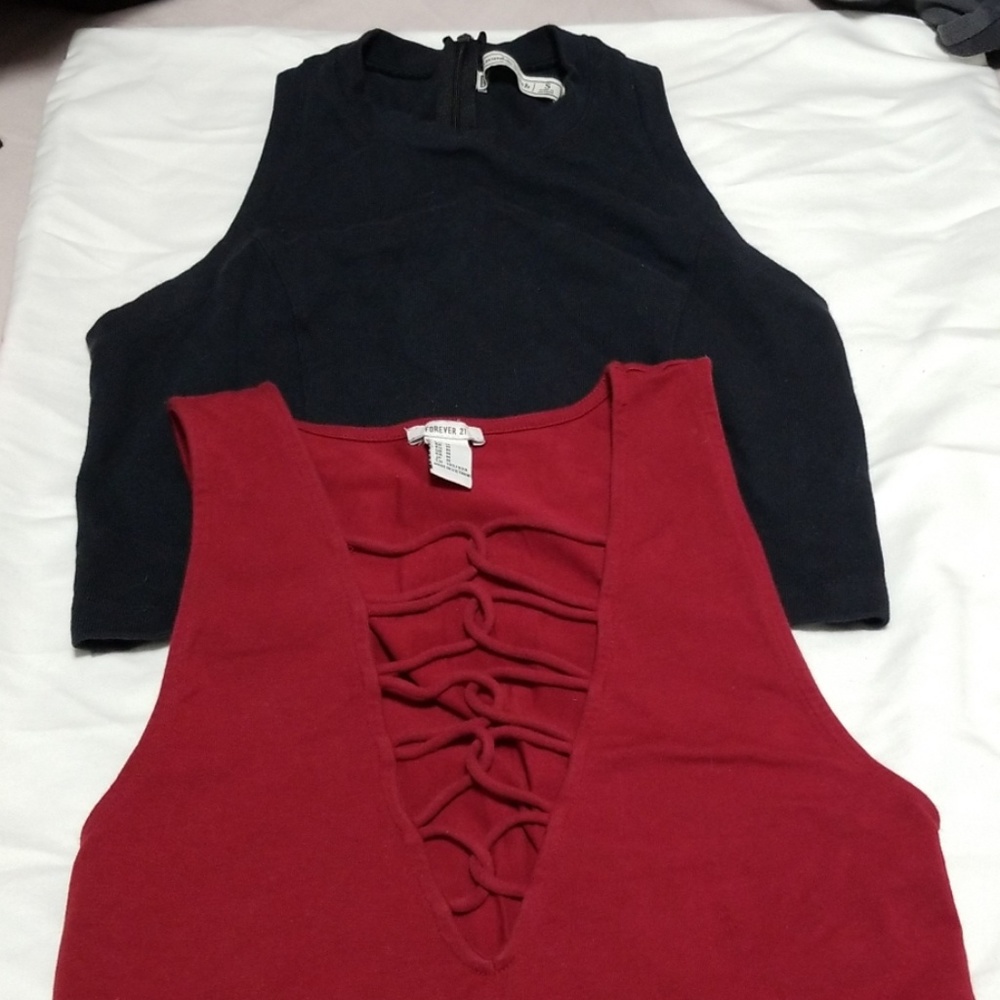 Lot of  2  crop tops.
